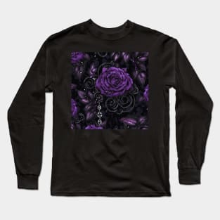 Purple Roses Long Sleeve T-Shirt